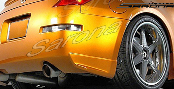 Custom Nissan 350Z  Coupe Rear Lip/Diffuser (2003 - 2008) - $190.00 (Part #NS-009-RA)